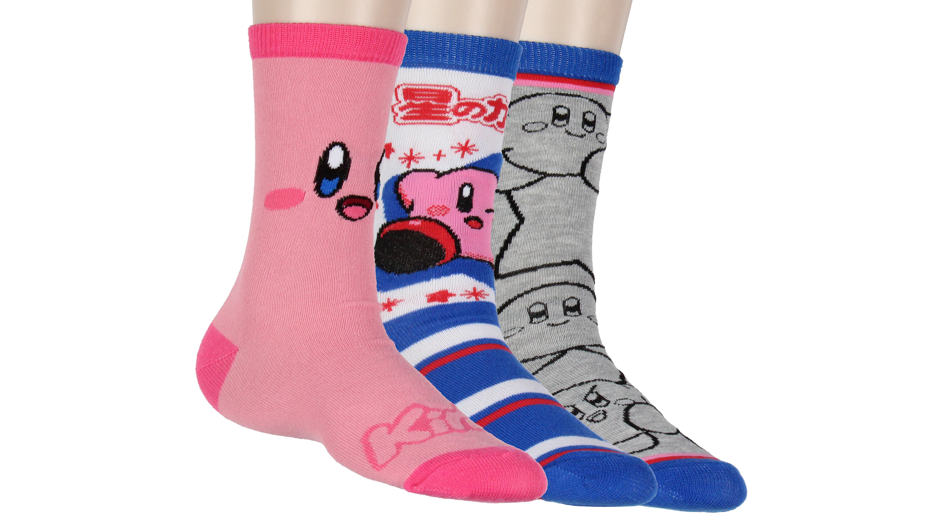 Bioworld Nintendo Kirby Women's 3-Pack Character Design Adult
